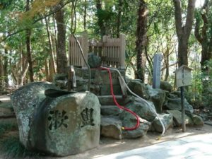 おのころ島神社　鶺鴒石